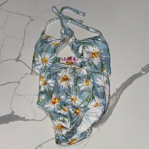 Xiao Senlin Baby Bathing Suit One Piece Swim Blue Daisy